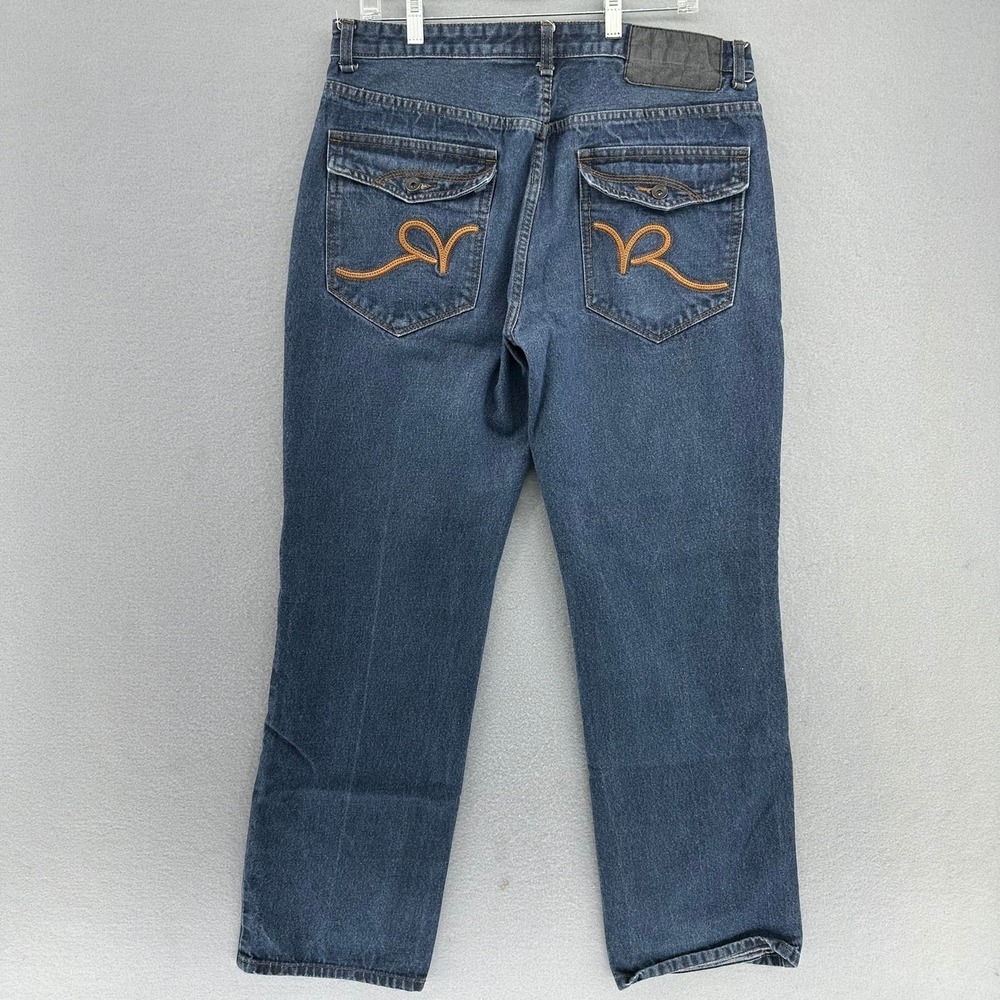 Y2K Rocawear Classic Fit Jeans Embroidered W36 (35X31) Oversized Baggy Skater - Picture 2 of 11